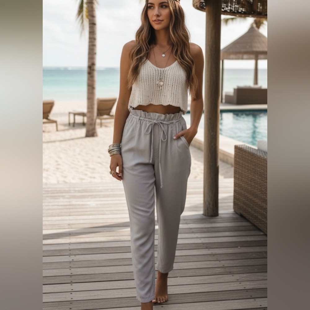 Bella Dahl 100% Tencel High Waist Pants Size S